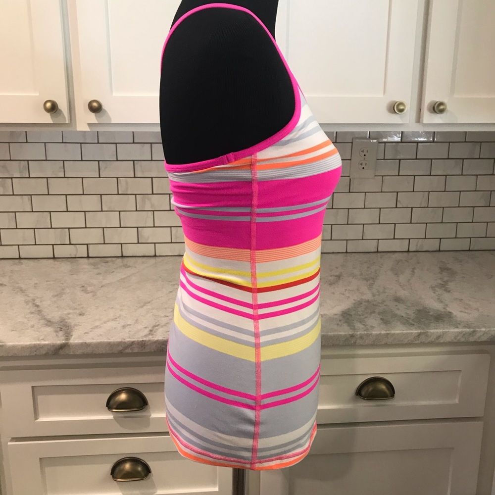 Lululemon Racerback Striped Tank Size 6 - Picture 2 of 4